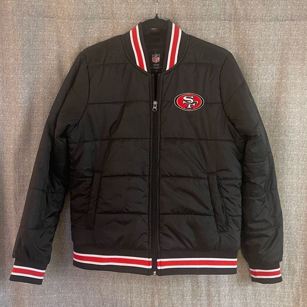 Womens SF 49ers puffy bomber